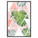Poster Geometric monstera - abstract composition with tropical leaves 114329 additionalThumb 18
