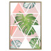 Poster Geometric monstera - abstract composition with tropical leaves 114329 additionalThumb 20