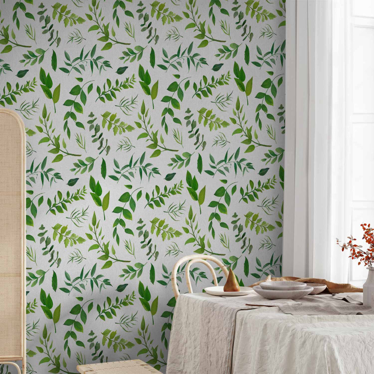 Modern Wallpaper Green Twigs 114929 additionalImage 9