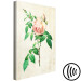 Canvas Delicate rose - thorny flower on a bright striped background 117329 additionalThumb 6
