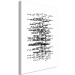 Canvas Next to you - many English inscriptions in black and white 117429 additionalThumb 2
