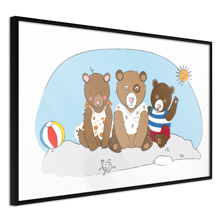 Poster Bears on the Beach - animals on the sand during a sunny summer day 122729 additionalImage 10