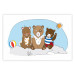 Poster Bears on the Beach - animals on the sand during a sunny summer day 122729