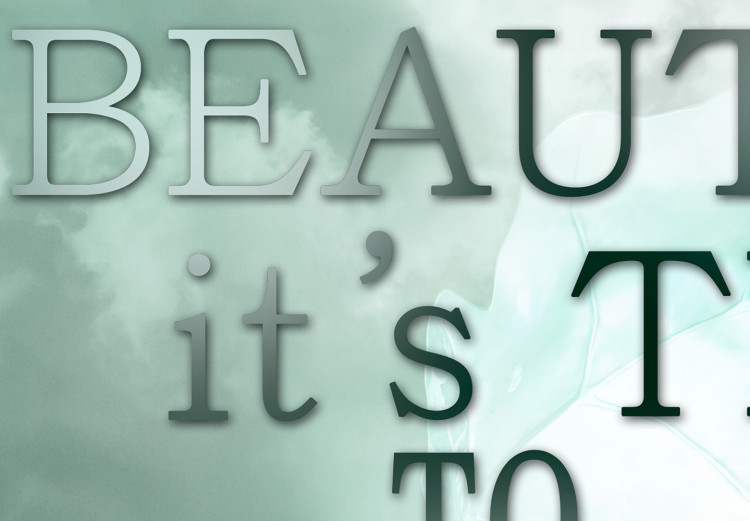 Wall Poster Wake up Beauty It's Time to Beast - text on an abstract cloud background 123129 additionalImage 9