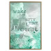 Wall Poster Wake up Beauty It's Time to Beast - text on an abstract cloud background 123129 additionalThumb 16