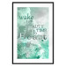 Wall Poster Wake up Beauty It's Time to Beast - text on an abstract cloud background 123129 additionalThumb 15