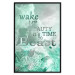 Wall Poster Wake up Beauty It's Time to Beast - text on an abstract cloud background 123129 additionalThumb 18