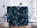 Room Divider Screen Wild Nature at Night II (5-piece) - pattern of green leaves after dark 124029 additionalThumb 2