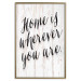 Wall Poster Home Is Wherever You Are - black English text on a wooden background 125229 additionalThumb 20