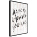 Wall Poster Home Is Wherever You Are - black English text on a wooden background 125229 additionalThumb 12