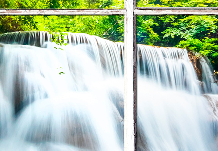 Large canvas print Emerald Waterfall II [Large Format] 125429 additionalImage 4