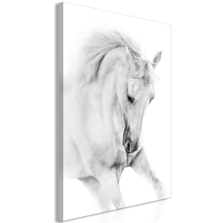 Canvas White Horse (1 Part) Vertical 125529 additionalImage 2