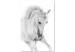 Canvas White Horse (1 Part) Vertical 125529