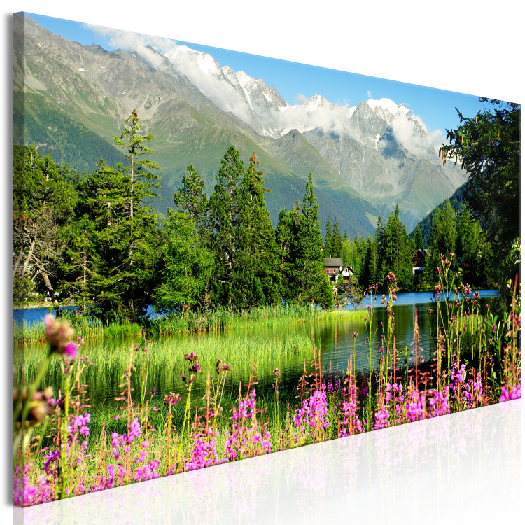 Canvas Art Print Spring in the Alps (1 Part) Narrow 126229 additionalImage 2