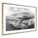 Wall Poster Black and White Whale - maritime landscape with a whale against waves 126829 additionalThumb 9