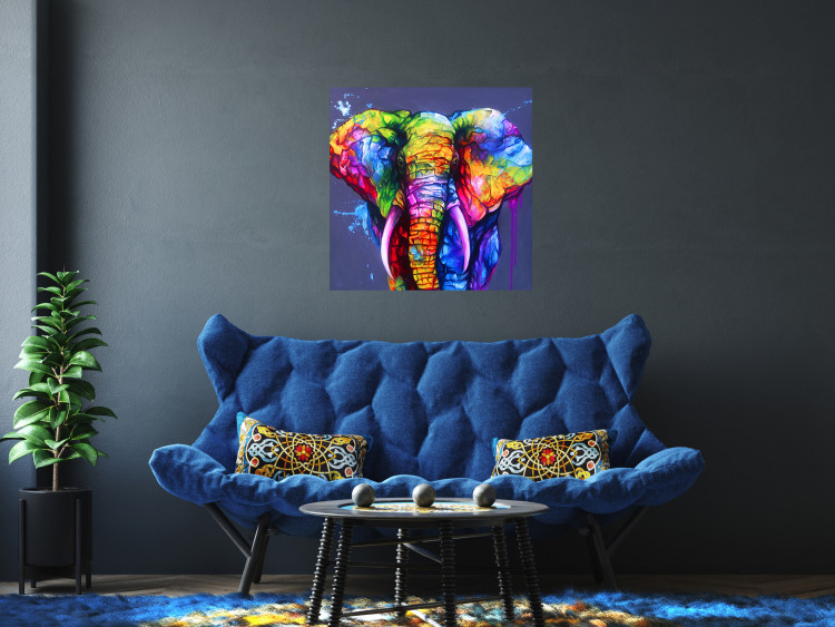 Canvas Print Rainbow Trunk (1 Part) Square 127029 additionalImage 3