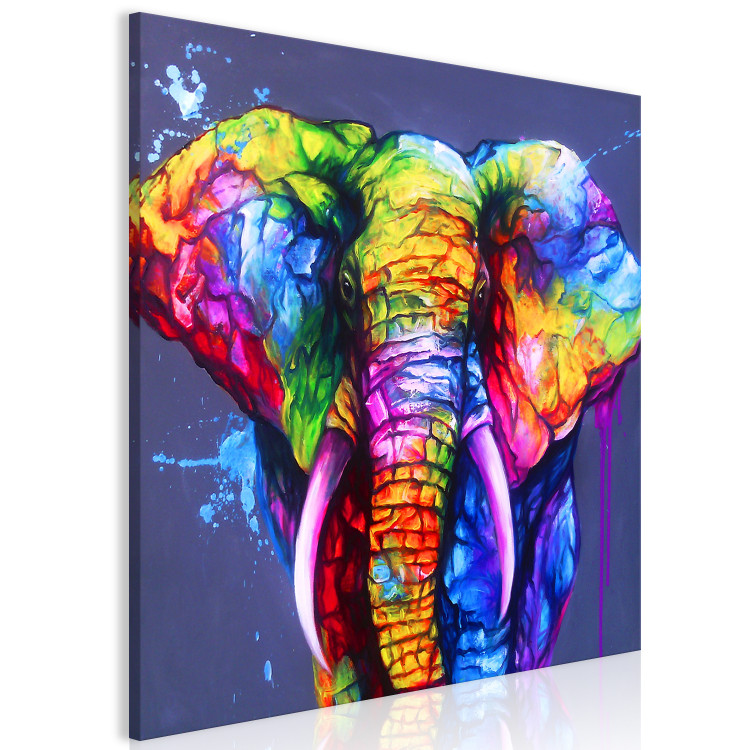 Canvas Print Rainbow Trunk (1 Part) Square 127029 additionalImage 2