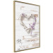 Poster Intertwined Message - decorative heart on light wooden background 128029 additionalThumb 12