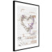 Poster Intertwined Message - decorative heart on light wooden background 128029 additionalThumb 6