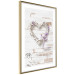 Poster Intertwined Message - decorative heart on light wooden background 128029 additionalThumb 7