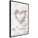 Poster Intertwined Message - decorative heart on light wooden background 128029 additionalThumb 11