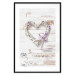 Poster Intertwined Message - decorative heart on light wooden background 128029 additionalThumb 15