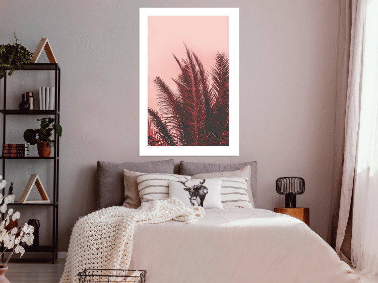Poster Palms at Sunset - botanical composition with tropical plants 128829 additionalImage 3