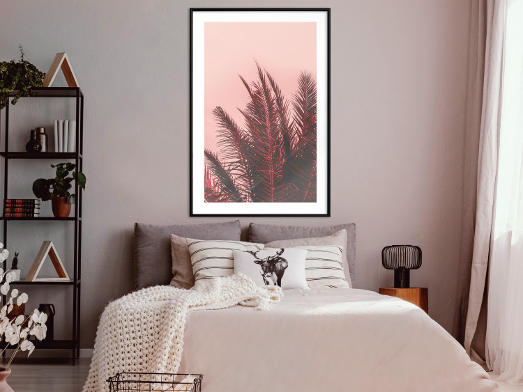 Poster Palms at Sunset - botanical composition with tropical plants 128829 additionalImage 23