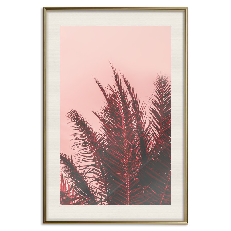 Poster Palms at Sunset - botanical composition with tropical plants 128829 additionalImage 20
