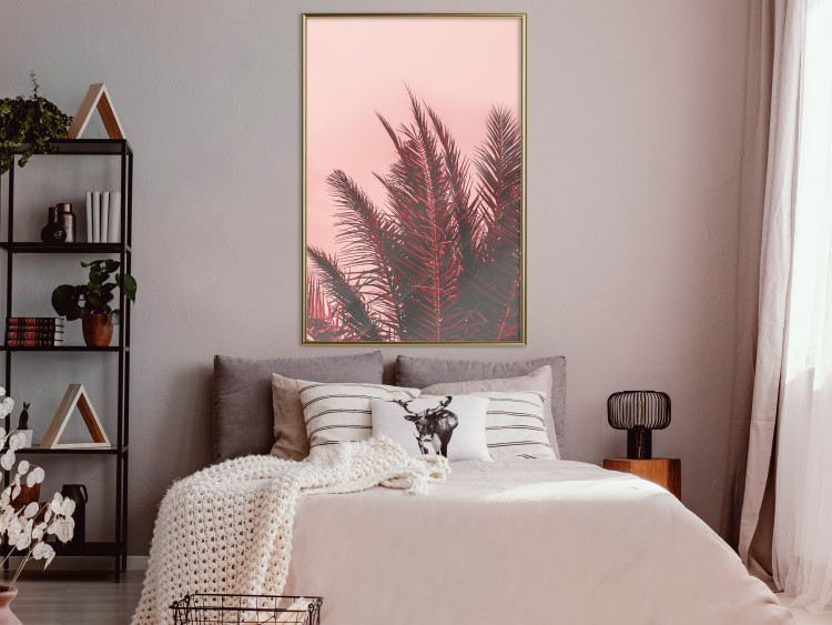Poster Palms at Sunset - botanical composition with tropical plants 128829 additionalImage 5