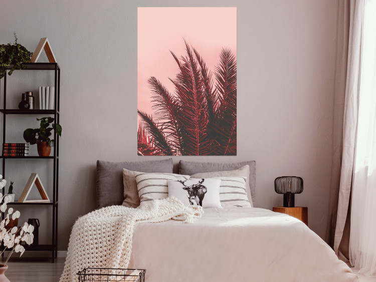 Poster Palms at Sunset - botanical composition with tropical plants 128829 additionalImage 4