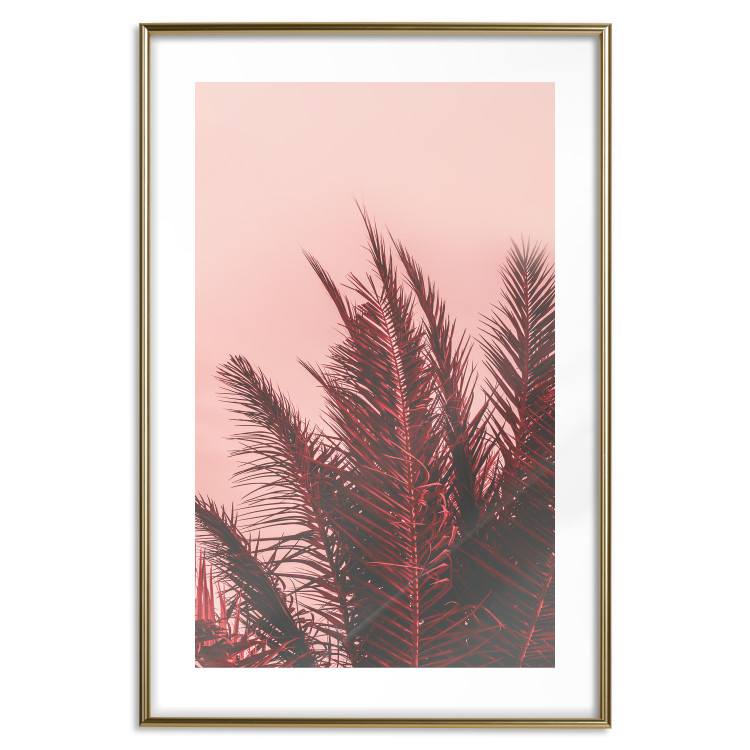 Poster Palms at Sunset - botanical composition with tropical plants 128829 additionalImage 16