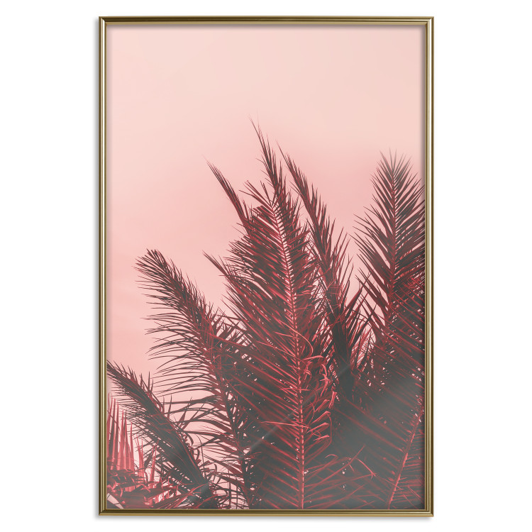 Poster Palms at Sunset - botanical composition with tropical plants 128829 additionalImage 21