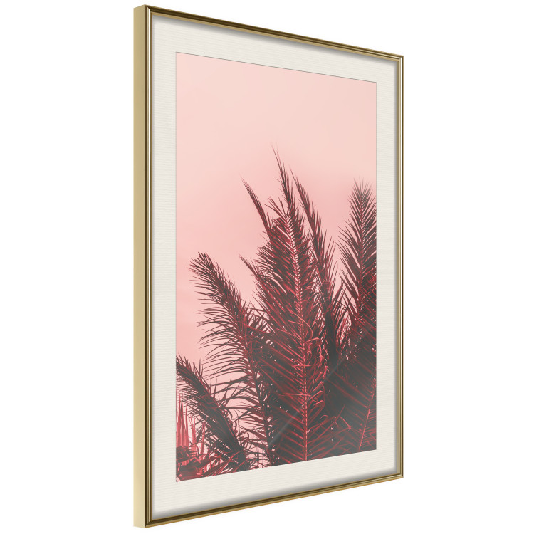 Poster Palms at Sunset - botanical composition with tropical plants 128829 additionalImage 3