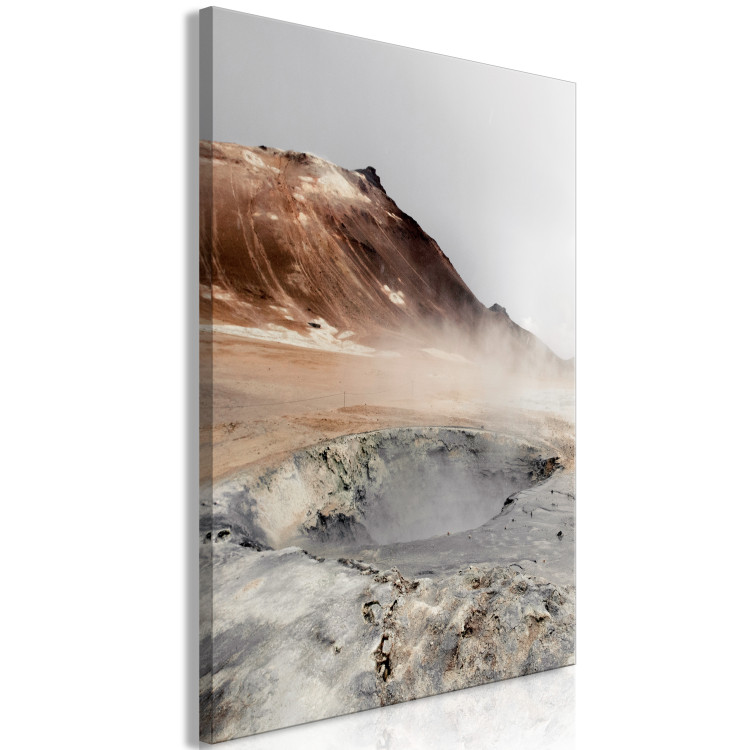 Canvas Print Earth's Hot Breath (1-piece) Vertical - misty landscape scenery 130229 additionalImage 2
