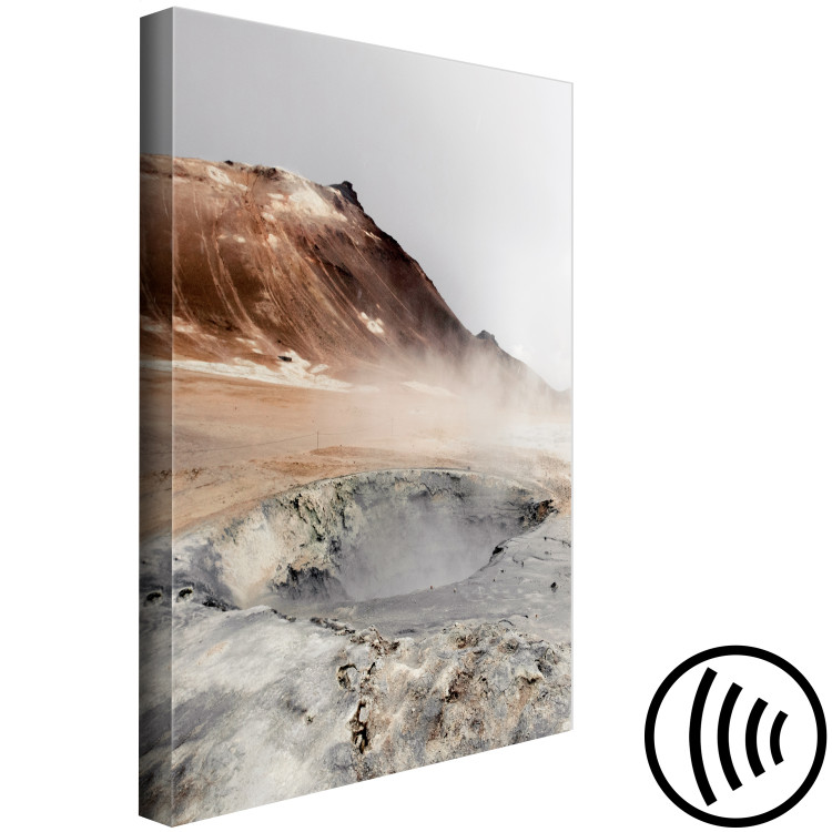 Canvas Print Earth's Hot Breath (1-piece) Vertical - misty landscape scenery 130229 additionalImage 6