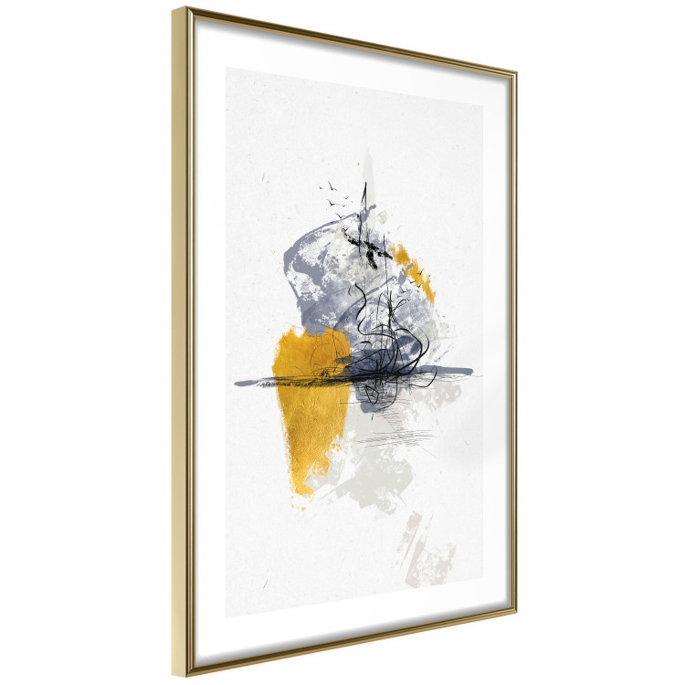 Wall Poster Birds over Water - seascape with birds in an abstract motif 131829 additionalImage 9