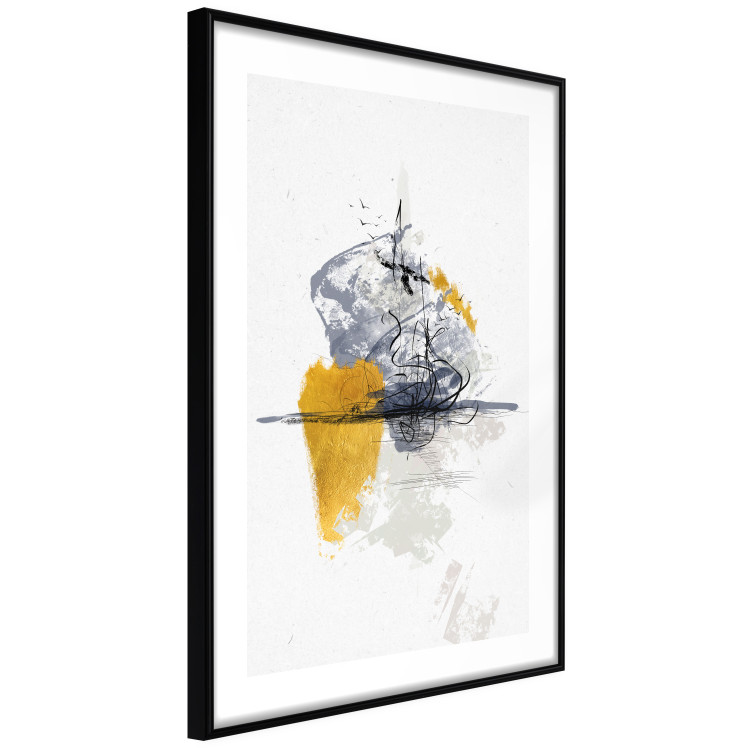 Wall Poster Birds over Water - seascape with birds in an abstract motif 131829 additionalImage 8