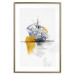 Wall Poster Birds over Water - seascape with birds in an abstract motif 131829 additionalThumb 18