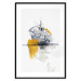 Wall Poster Birds over Water - seascape with birds in an abstract motif 131829 additionalThumb 17