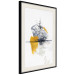 Wall Poster Birds over Water - seascape with birds in an abstract motif 131829 additionalThumb 2
