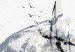 Wall Poster Birds over Water - seascape with birds in an abstract motif 131829 additionalThumb 11