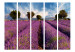 Room Divider Screen Lavender Field in Provence II (5-piece) - purple lavender fields 132929 additionalThumb 3