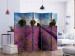Room Divider Screen Lavender Field in Provence II (5-piece) - purple lavender fields 132929 additionalThumb 2
