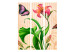 Room Divider Vintage - Spring (3-piece) - colorful composition in flowers and butterflies 133229 additionalThumb 3