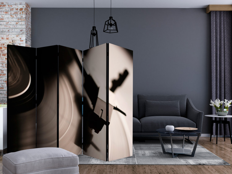 Folding Screen Old Gramophone and Vinyl Record II (5-piece) - music from the past 133329 additionalImage 4