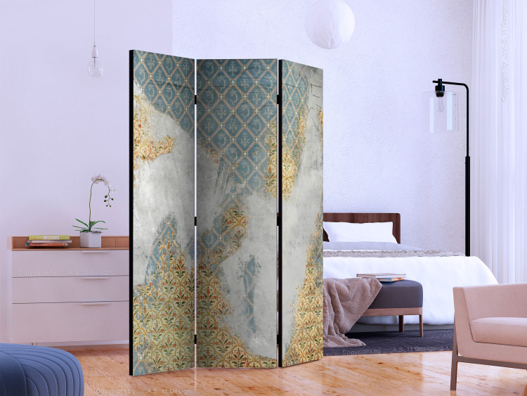 Room Separator Traces of the Past (3-piece) - retro-style background with ornaments 133429 additionalImage 2