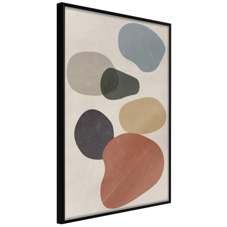 Wall Poster Stone Composition - abstract colorful stones on a gray background 134329 additionalImage 11