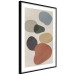 Wall Poster Stone Composition - abstract colorful stones on a gray background 134329 additionalThumb 6