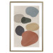Wall Poster Stone Composition - abstract colorful stones on a gray background 134329 additionalThumb 18